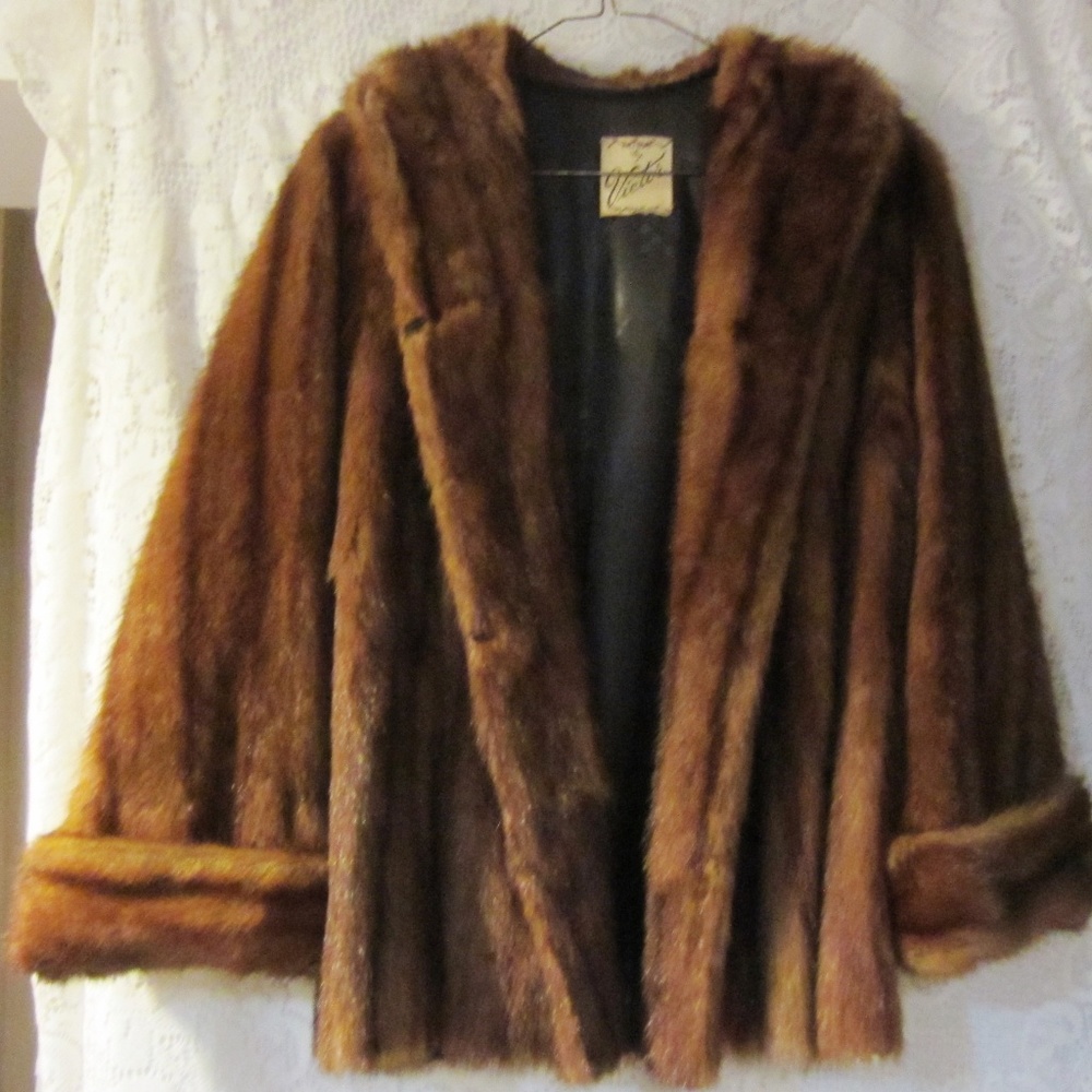 Vintage mink jacket size Medium